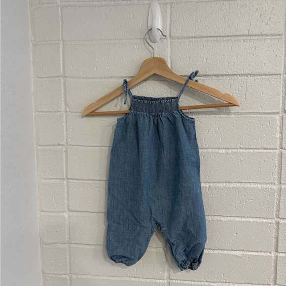 Ralph Lauren baby denim romper - Picture 2 of 4